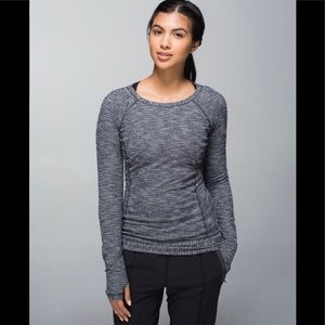 Lululemon Race Your Pace Long Sleeve Coco Pique Black